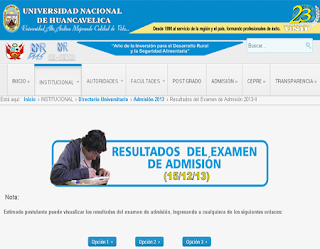 Exámen Universidad Nacional de Huancavelica 2013 II ingresantes domingo 7 de Abril